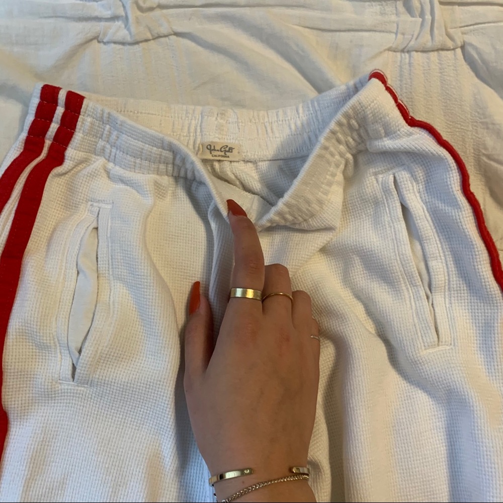 stripped brandy sweatpants!